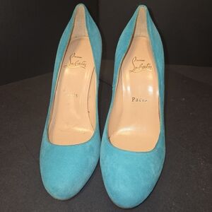 Christian Louboutin Turquoise Heels